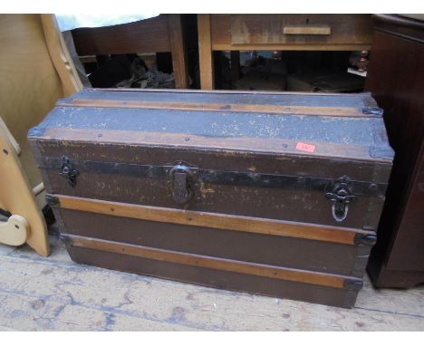 Quality domed topped vintage trunk