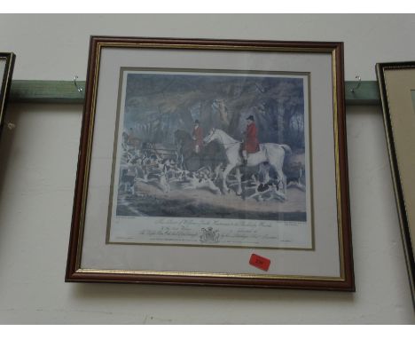 Framed print of William Smith - huntsman to the Brocklesby hounds 
