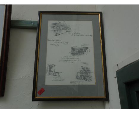 Framed print entitled 'Guildford Shed, June/July 1967 the Last Weeks'