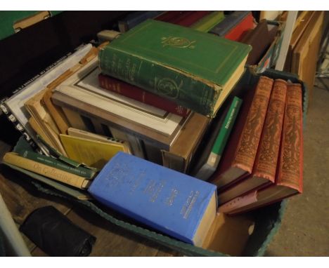 Mixed collection of old hard back books including 3 volumes of 'The History of the Great War', Antique marks for pottery and 