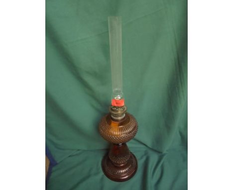 Dimples glass oil lamp with funnel