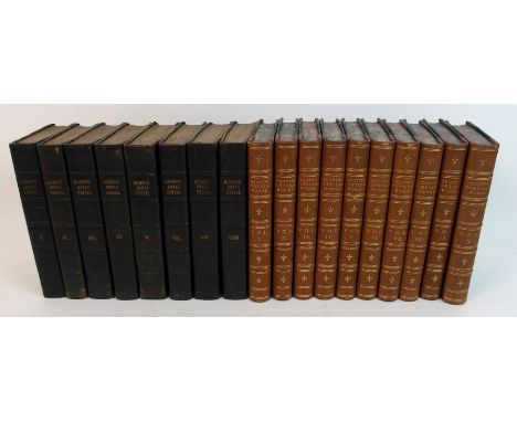 Gibbon Roman Empire, The Decline and Fall eight volumes, Thos. Davidson, London 1828 and Scott, Poetical Works, A Constable &