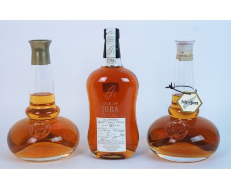 Isle of Jura-30 year-old Distilled 10th November 1973 Cask number 3158, bottle, one of 450 bottles, 55.5% vol, 70cl, two Isle