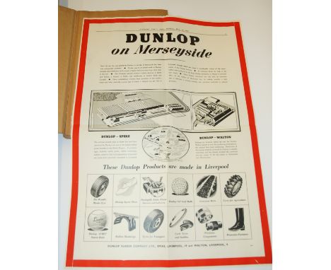 An interesting and extensive collection of original Dunlop advertising proof posters from 1930 to the 1950s, contained within