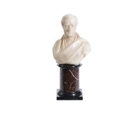 MATTHEW NOBLE (BRITISH 1818-1876), A CARVED MARBLE BUST OF FREDERICK DAWES DANVERS Esq. (1796-1867)LATE 19TH CENTURYThe sitte