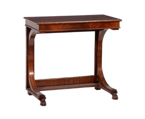 A MAHOGANY CONSOLE TABLEMID 19TH CENTURY80cm high, 89cm wide, 42cm deep