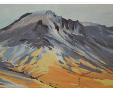 A Limited Edition print after A.G. Great Gable, indistinctly signed and numbered 59/250, 13"x16", framed and glazed