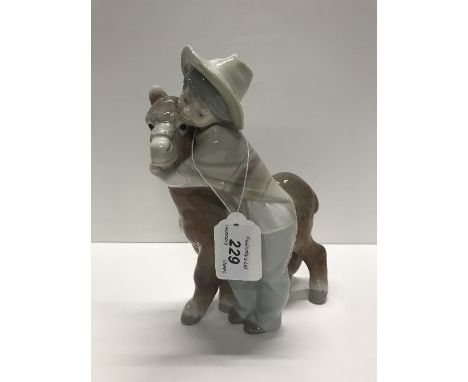 LLADRO "BOY WITH DONKEY"