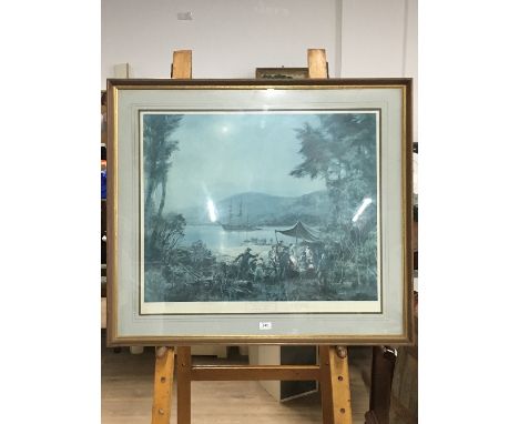 MONTAQUE DAWSON SIGNED PRINT "PIECES OF EIGHT" 25.8.71