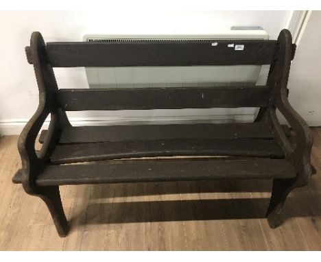 VINTAGE "KNOCK-DOWN" WOOD GARDEN BENCH