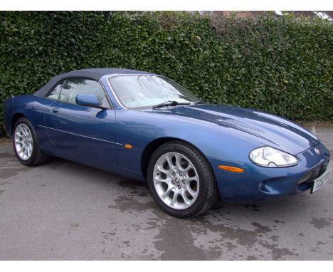 1999 Jaguar XKR Convertible- Metallic Blue matched to a Cream leather interior- 46,000 miles from new and just 3 previous kee