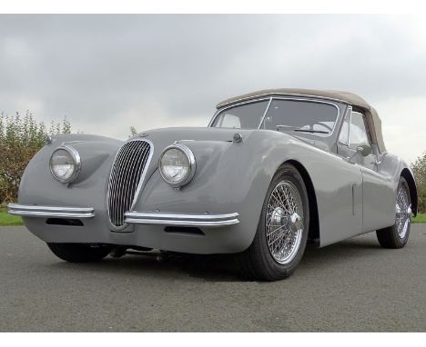 1953 Jaguar XK120 Drophead Coupe- Sold new in 1953 via Jaguars Los Angeles distributor Hornburg- A Matching numbers & freshly