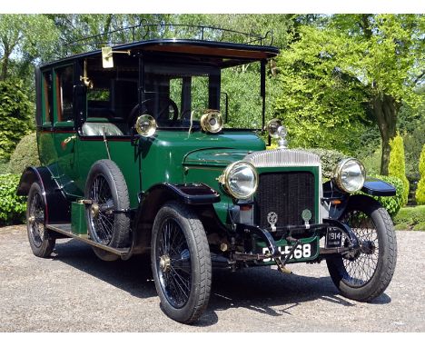 1914 Daimler 20hp TW20 Landaulette- Supplied new to Wm. Henry Thackwray of York and meticulously restored by Veteran and Vint