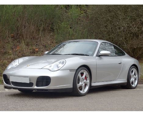 2004 Porsche 911 Carrera 4S- Finsihed in Arctic Silver Metallic with Metropole Blue leather upholstery- 15,826 miles from new