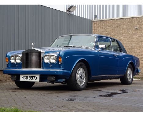 1982 Rolls-Royce Corniche- Once owned by Kenny Baker ( R2D2 ) of Star Wars fame- Compreshensive history file- Sumptuous blue 