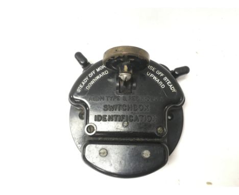 WW2 British R.A.F Identification Lamp Morse Key. Used in Spitfires, Hurricanes and Lancaster.