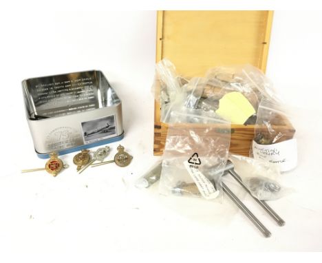 WW2 reproduction replica pins + bullets found in field and tools