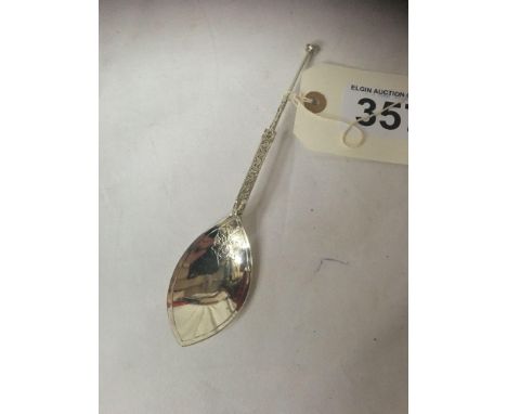  Sale Item:    ALEXANDER RITCHIE IONA SILVER SPOON  Vat Status:   No Vat   Buyers Premium:  This lot is subject to a Buyers P