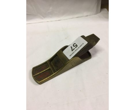  Sale Item:    BRASS PLANE- R SORBY   Vat Status:   No Vat   Buyers Premium:  This lot is subject to a Buyers Premium of 15% 