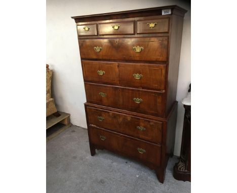  Sale Item:    MAHOGANY CHEST ON CHEST (AF)   Vat Status:   No Vat   Buyers Premium:  This lot is subject to a Buyers Premium