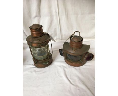  Sale Item:    2 SHIPS LANTERNS (AF)   Vat Status:   No Vat   Buyers Premium:  This lot is subject to a Buyers Premium of 15%