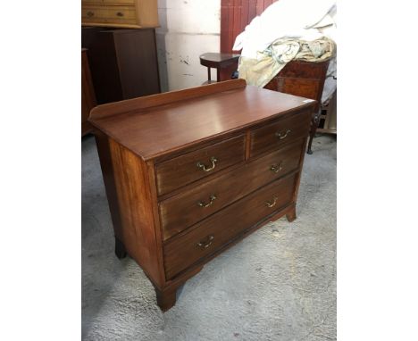  Sale Item:    MAHOGANY 2 OVER 2 CHEST   Vat Status:   No Vat   Buyers Premium:  This lot is subject to a Buyers Premium of 1