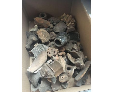  Sale Item:    BOX POTTERY BITS   Vat Status:   No Vat   Buyers Premium:  This lot is subject to a Buyers Premium of 15% + Va