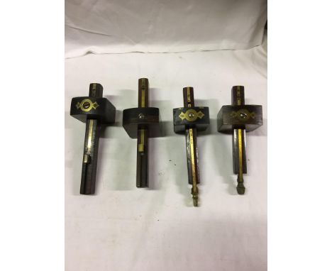  Sale Item:    BOX 4 MORTICE GAUGES   Vat Status:   No Vat   Buyers Premium:  This lot is subject to a Buyers Premium of 15% 