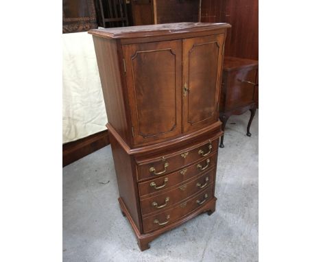  Sale Item:    REPRO MAHOGANY DRINKS CABINET   Vat Status:   No Vat   Buyers Premium:  This lot is subject to a Buyers Premiu