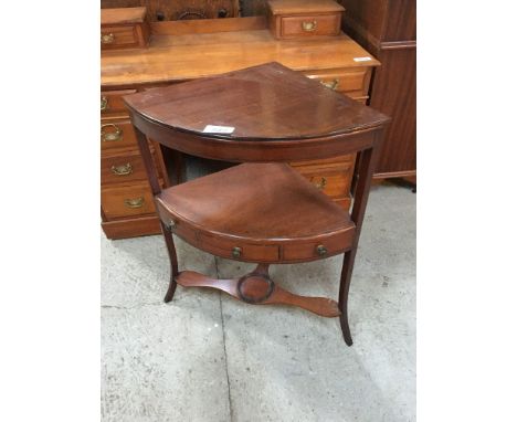  Sale Item:    MAHOGANY CORNER WASH STAND   Vat Status:   No Vat   Buyers Premium:  This lot is subject to a Buyers Premium o