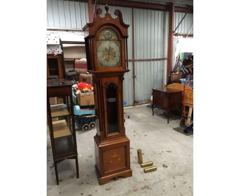  Sale Item:    INLAID GRANDFATHER CLOCK (AF)   Vat Status:   No Vat   Buyers Premium:  This lot is subject to a Buyers Premiu