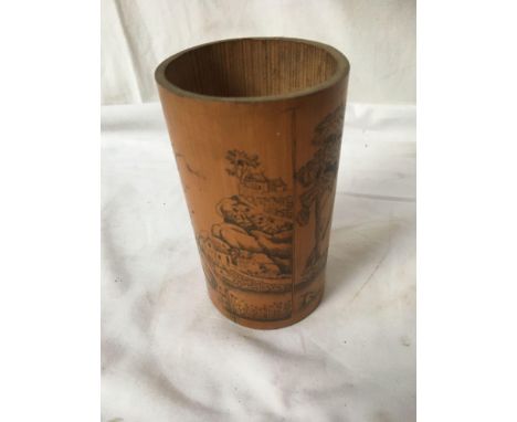  Sale Item:    BAMBOO PEN POT (AF)   Vat Status:   No Vat   Buyers Premium:  This lot is subject to a Buyers Premium of 15% +