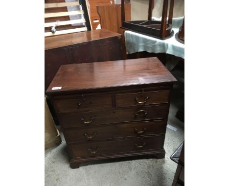  Sale Item:    MAHOGANY 2 OVER 3 CHEST   Vat Status:   No Vat   Buyers Premium:  This lot is subject to a Buyers Premium of 1