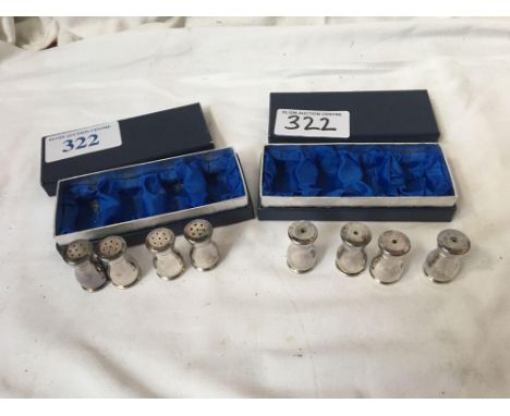  Sale Item:    2 BOXED PLATED CRUETS   Vat Status:   No Vat   Buyers Premium:  This lot is subject to a Buyers Premium of 15%