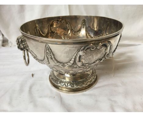  Sale Item:    LARGE SILVER PUNCH BOWL - RE-ASSAYED BY LAO  Vat Status:   No Vat   Buyers Premium:  This lot is subject to a 
