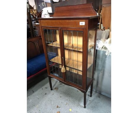  Sale Item:    INLAID DISPLAY CABINET   Vat Status:   No Vat   Buyers Premium:  This lot is subject to a Buyers Premium of 15