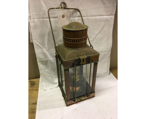  Sale Item:    COPPER OIL LAMP DAVEY &amp; CO LONDON  Vat Status:   No Vat   Buyers Premium:  This lot is subject to a Buyers