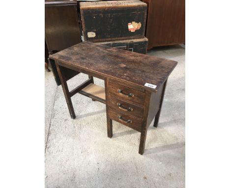  Sale Item:    OAK SMALL CHILDS DESK (AF)   Vat Status:   No Vat   Buyers Premium:  This lot is subject to a Buyers Premium o