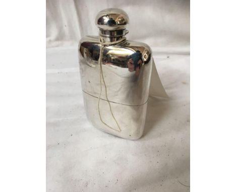  Sale Item:    SILVER HIP FLASK   Vat Status:   No Vat   Buyers Premium:  This lot is subject to a Buyers Premium of 15% + Va