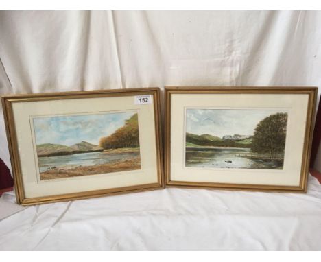  Sale Item:    2 WC PAINTINGS - DERWENT WATER &amp; ETTER WATER BY K H FENWICK  Vat Status:   No Vat   Buyers Premium:  This 
