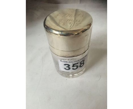  Sale Item:    SILVER TOPPED JAR JMB XMAS 1895   Vat Status:   No Vat   Buyers Premium:  This lot is subject to a Buyers Prem