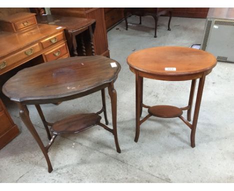  Sale Item:    2 MAHOGANY OCCASIONAL TABLES(AF)   Vat Status:   No Vat   Buyers Premium:  This lot is subject to a Buyers Pre