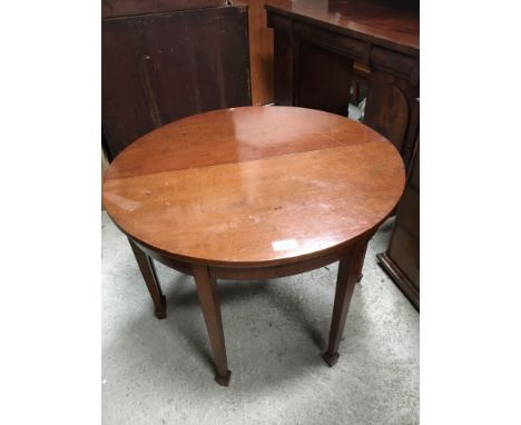  Sale Item:    D END DINING TABLE (AF)   Vat Status:   No Vat   Buyers Premium:  This lot is subject to a Buyers Premium of 1