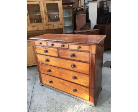 Sale Item:    MAHOGANY 5 OVER 3 CHEST (AF)   Vat Status:   No Vat   Buyers Premium:  This lot is subject to a Buyers Premium