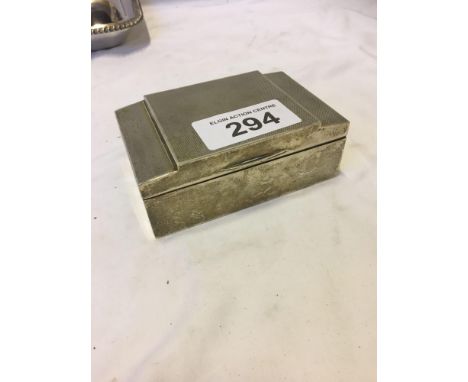  Sale Item:    SILVER CIGARETTE BOX   Vat Status:   No Vat   Buyers Premium:  This lot is subject to a Buyers Premium of 15% 