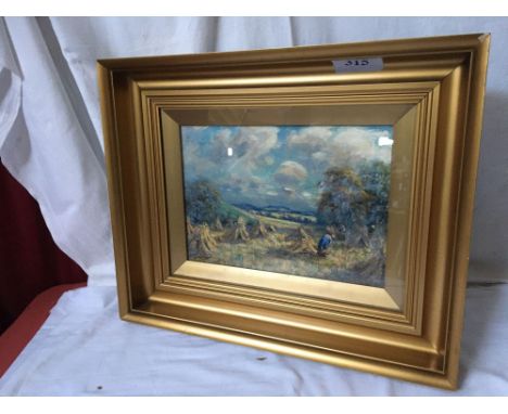  Sale Item:    OIL PAINTING HARVEST SCENE BY J C GRAY - (FRAME AF)  Vat Status:   No Vat   Buyers Premium:  This lot is subje