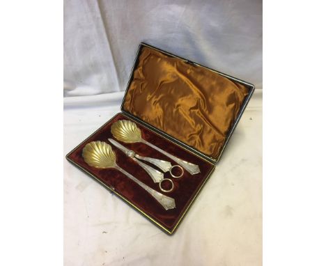  Sale Item:    CASED E P SERVING CUTLERY   Vat Status:   No Vat   Buyers Premium:  This lot is subject to a Buyers Premium of