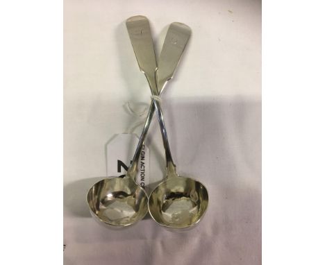  Sale Item:    2 SILVER LADLES PETERHEAD   Vat Status:   No Vat   Buyers Premium:  This lot is subject to a Buyers Premium of