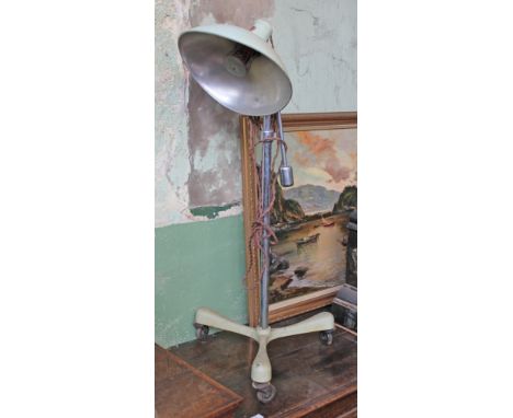 A retro heat adjustable heat lamp.
