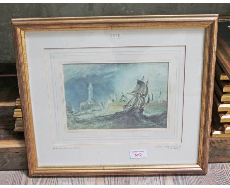 A series of 5 modern Tate Gallery prints after Turner.